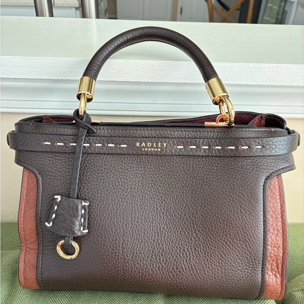 Radley London Bedford Row Open TopTwo-Tone Leather Satchel